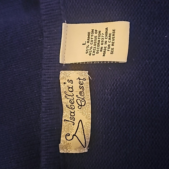 Isabella's Closet elegant knit sequin embellished Ugly Christmas X-Mas Sweater - Picture 9 of 11